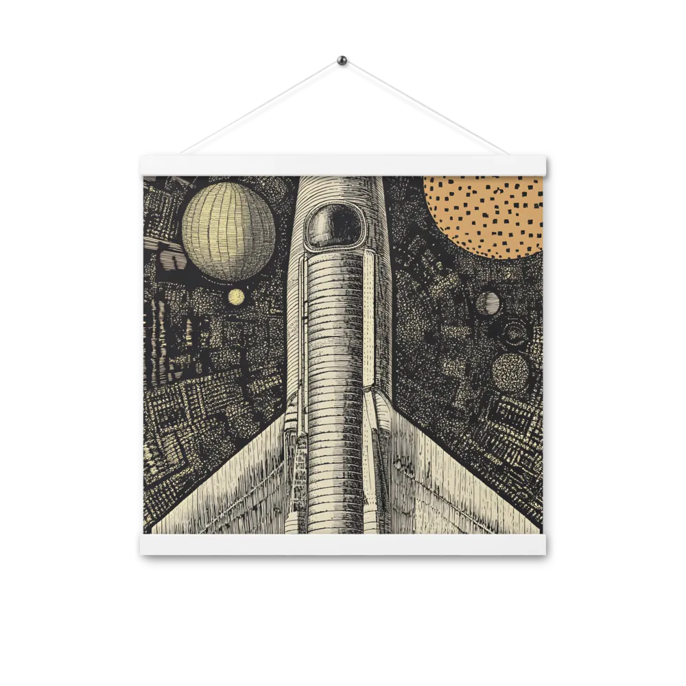 Voyage to the Unknown | Poster With White Wood Hanger | 16″×16″