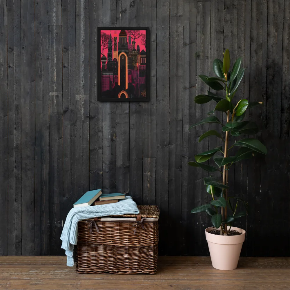 Urban Reverie | Canvas with Black Frame | 12″×18″