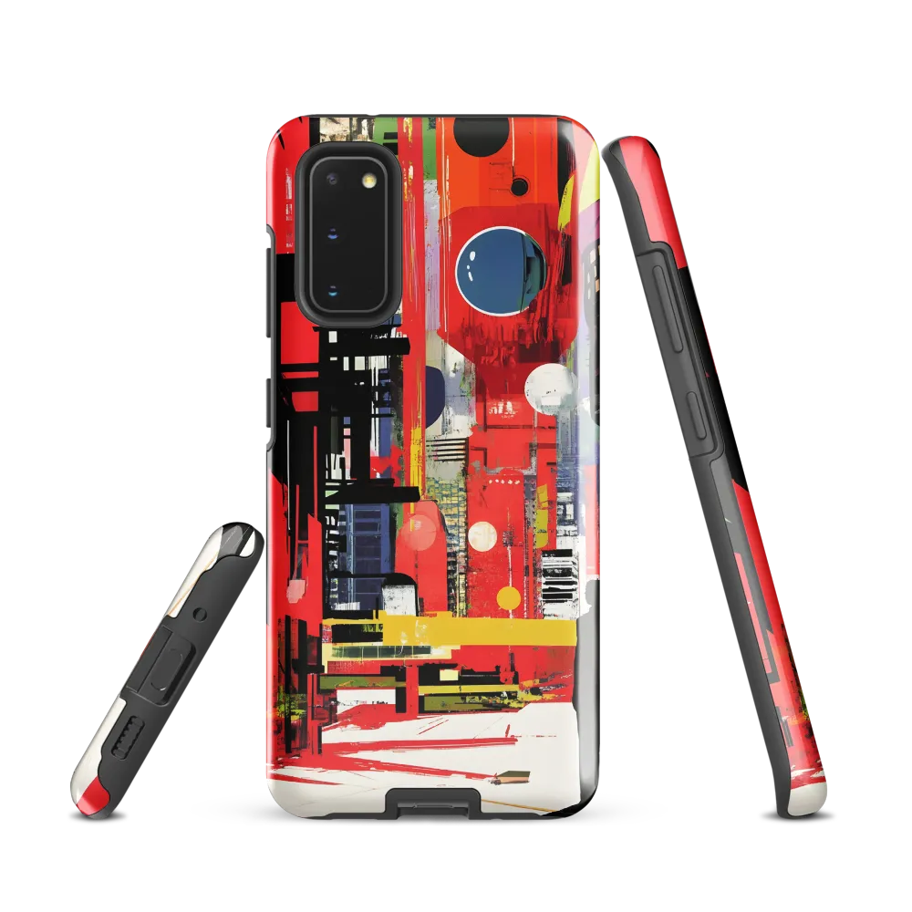 Urban Echoes: A Futuristic Reverie | Phone Case |  S20 | Tough Case | Glossy