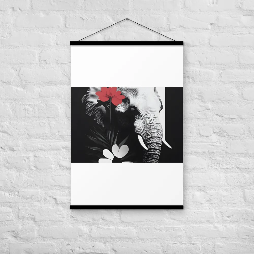 Elephant Harmony | Poster With Black Wood Hanger | 24″×36″