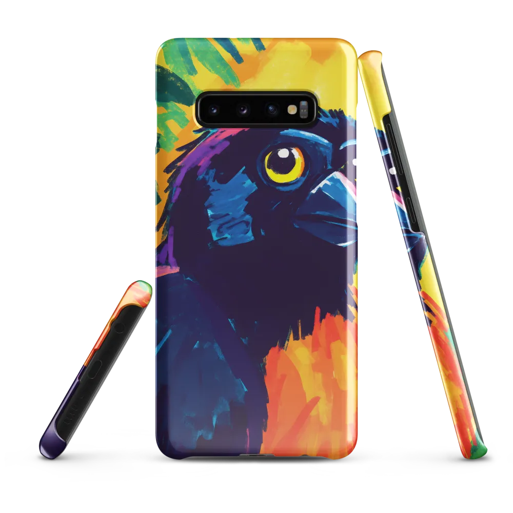 Vivid Avian Encounter | Phone Case |  S10 Plus | Snap Case | Glossy