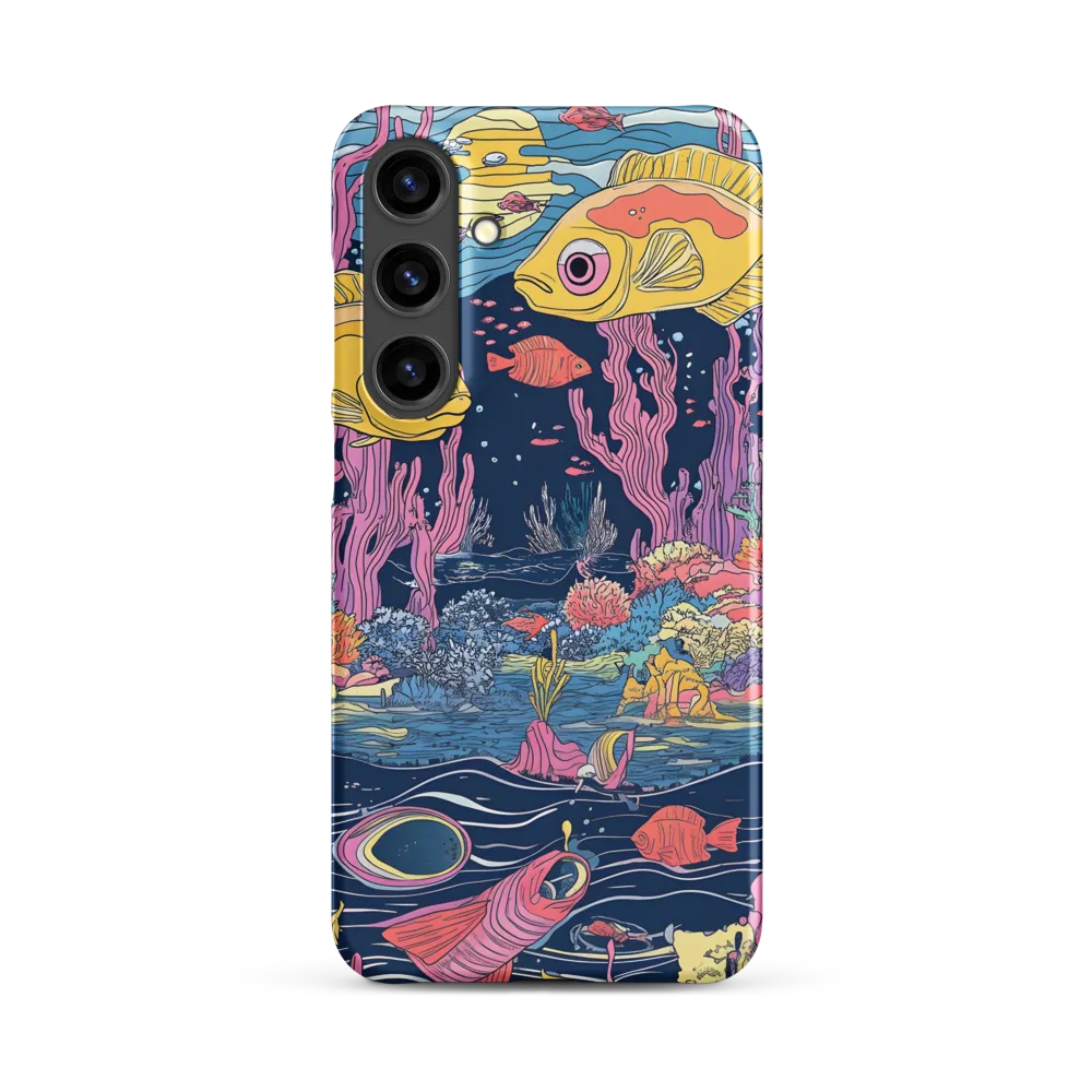 Underwater Dreamscape: A Playful Encounter | Phone Case |  S24 Plus | Snap Case | Matte