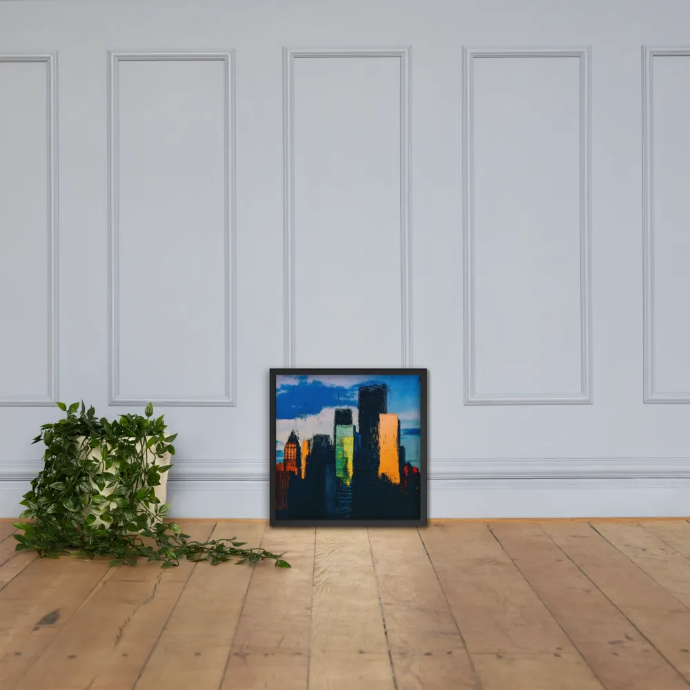 Reflections of Tranquility | Poster with Black Frame | 18″×18″