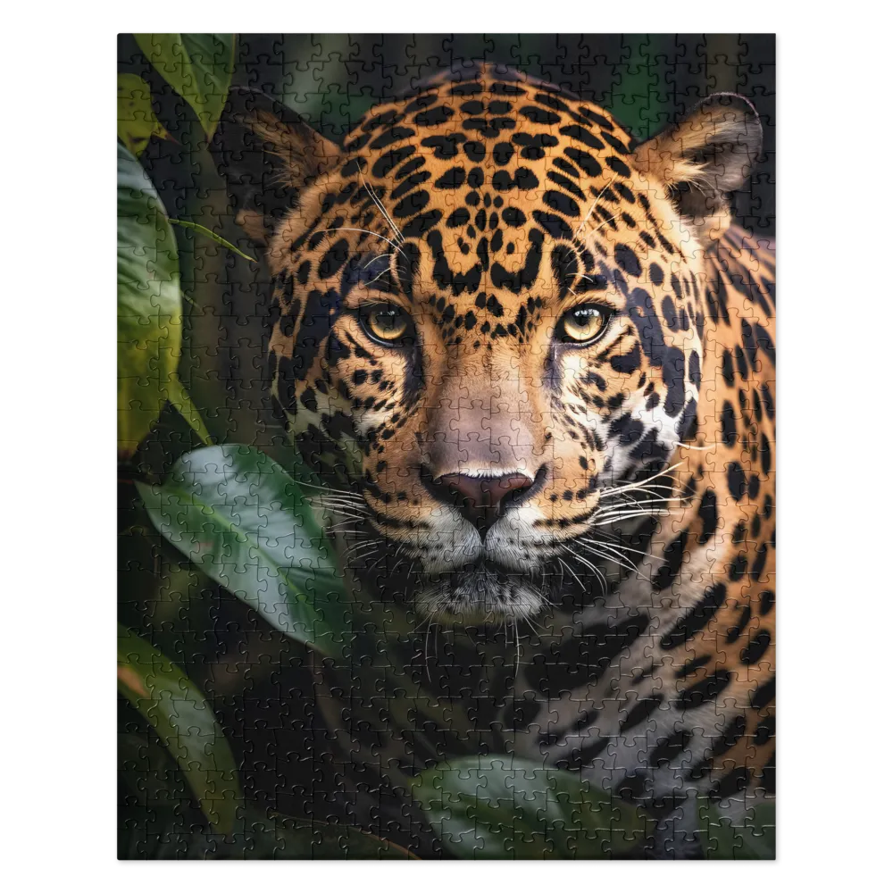 The Intensity of Nature: A Jaguar’s Gaze | Jigsaw Puzzle | 520 pieces