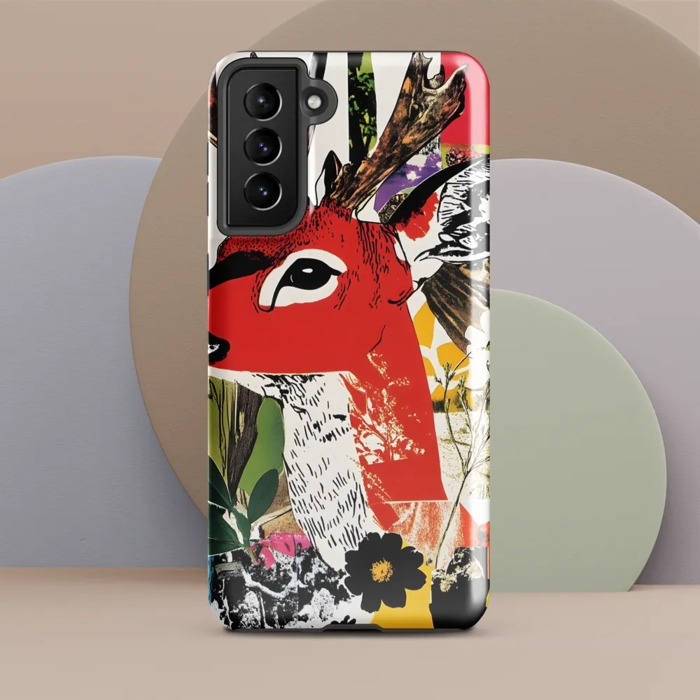 Vibrant Harmony: The Deer in Nature | Phone Case |  S21 Plus | Tough Case | Glossy