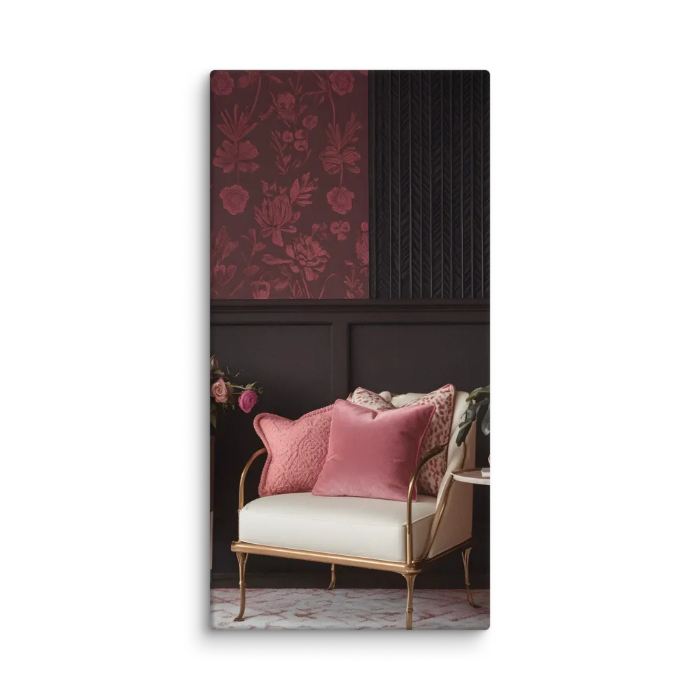 Elegance in Contrast: A Modern Interior Design | Canvas | 20″×40″