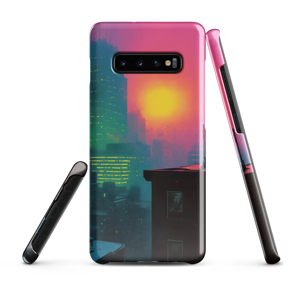 Neon Horizon | Phone Case |  S10 Plus | Snap Case | Glossy