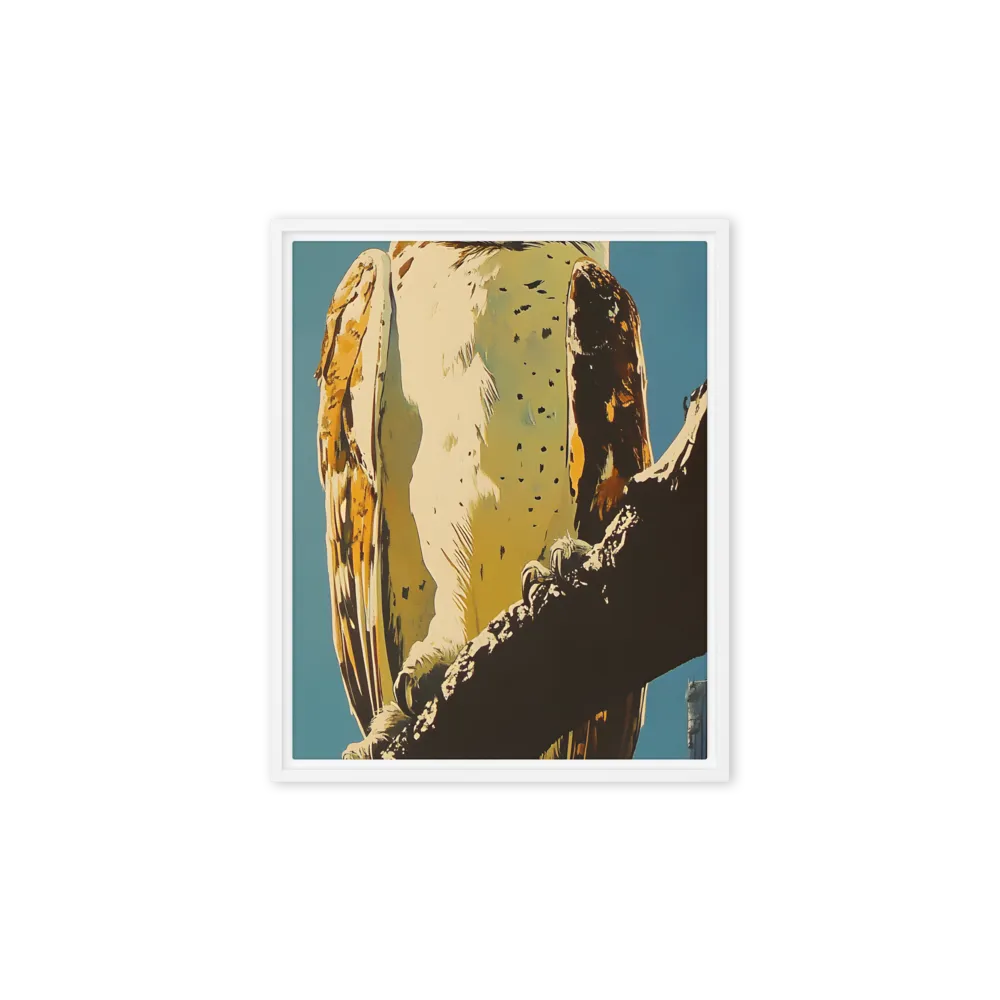 The Guardian of the Urban Wild | Canvas with White Frame | 8″×10″