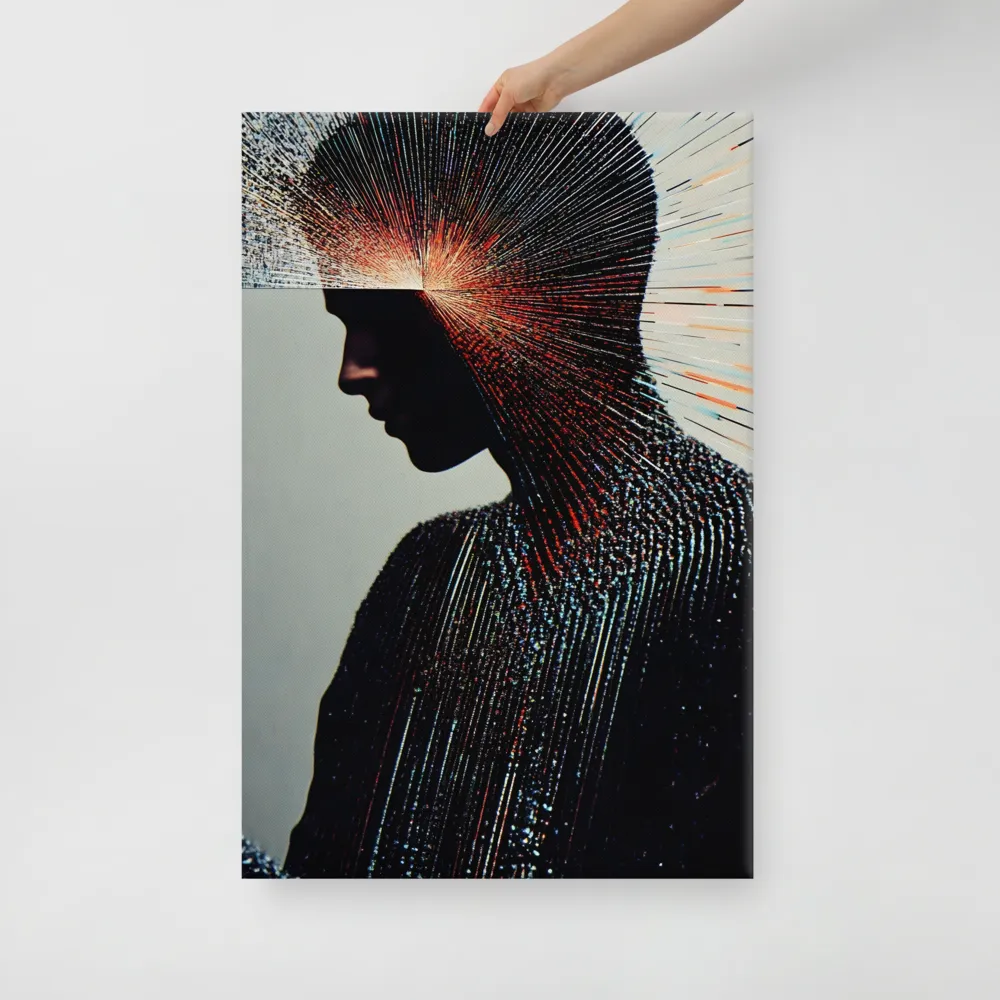 Radiant Reflection: An Abstract Journey of Thought | Canvas | 24″×36″