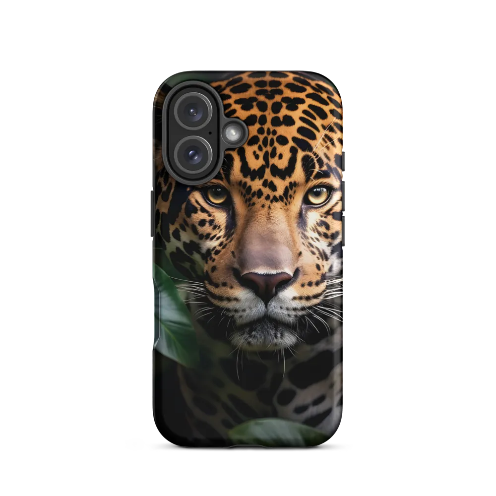 The Intensity of Nature: A Jaguar’s Gaze | Phone Case |  16 | Tough Case | Matte