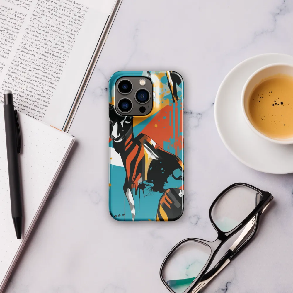 Dynamic Antelope in Vivid Abstract | Phone Case |  14 Pro | Snap Case | Glossy