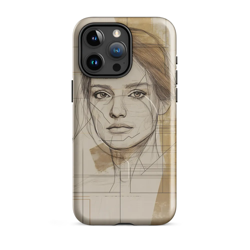 Geometric Elegance: A Modern Portrait