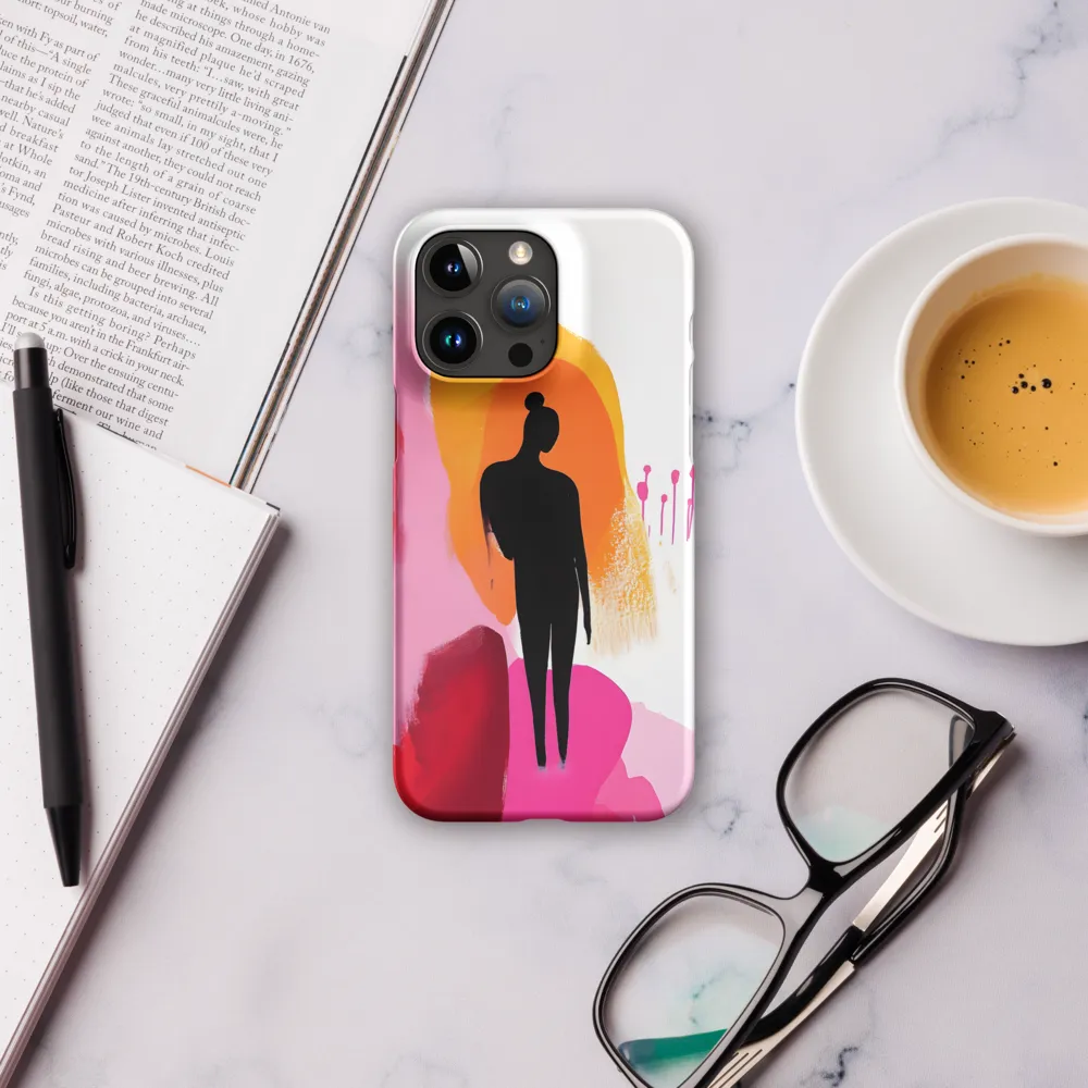 Silhouette in Colorful Abstraction