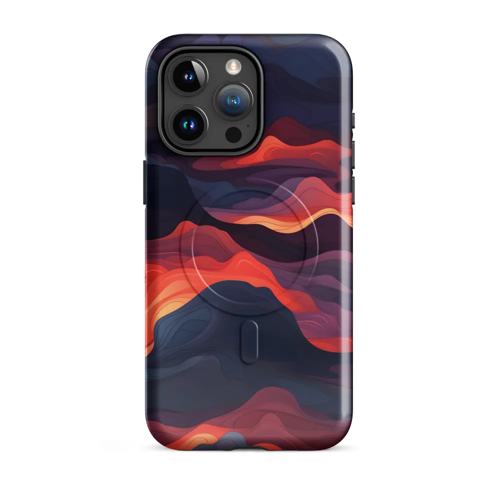 Ethereal Waves of Color | Phone Case |  15 Pro Max | MagSafe® Tough Case | Glossy