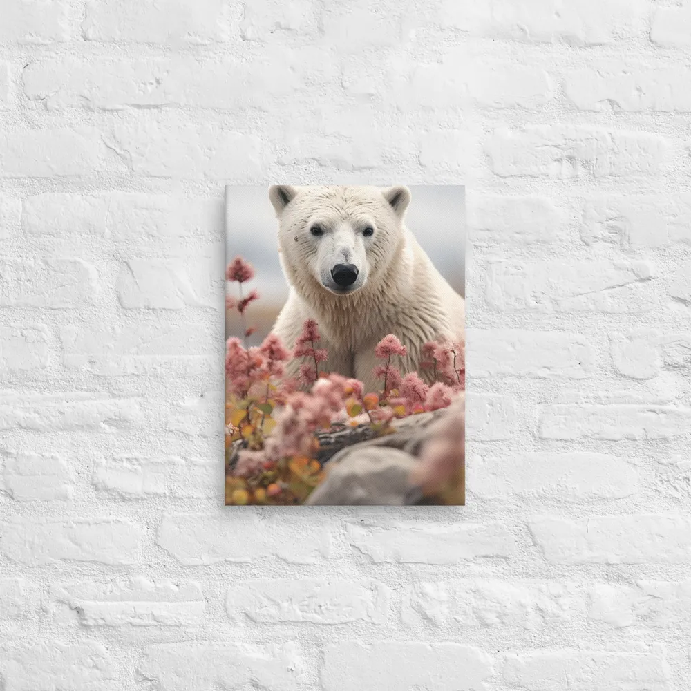 Curiosity Among Blooms: The Polar Bear