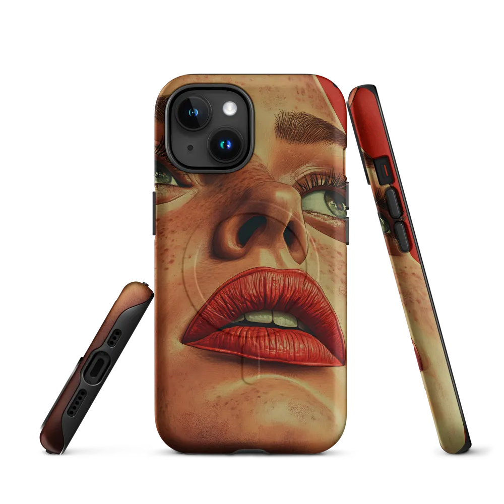 Red Intensity: A Portrait of Elegance
