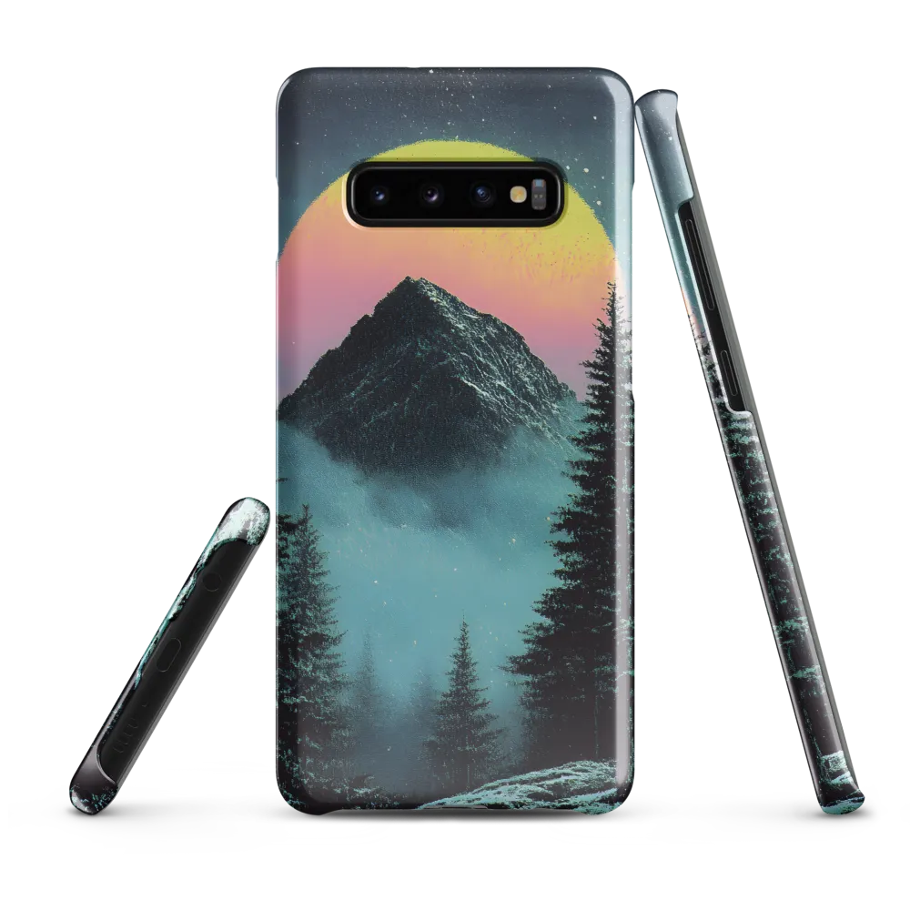 Ethereal Peaks Under Celestial Lights | Phone Case |  S10 Plus | Snap Case | Glossy