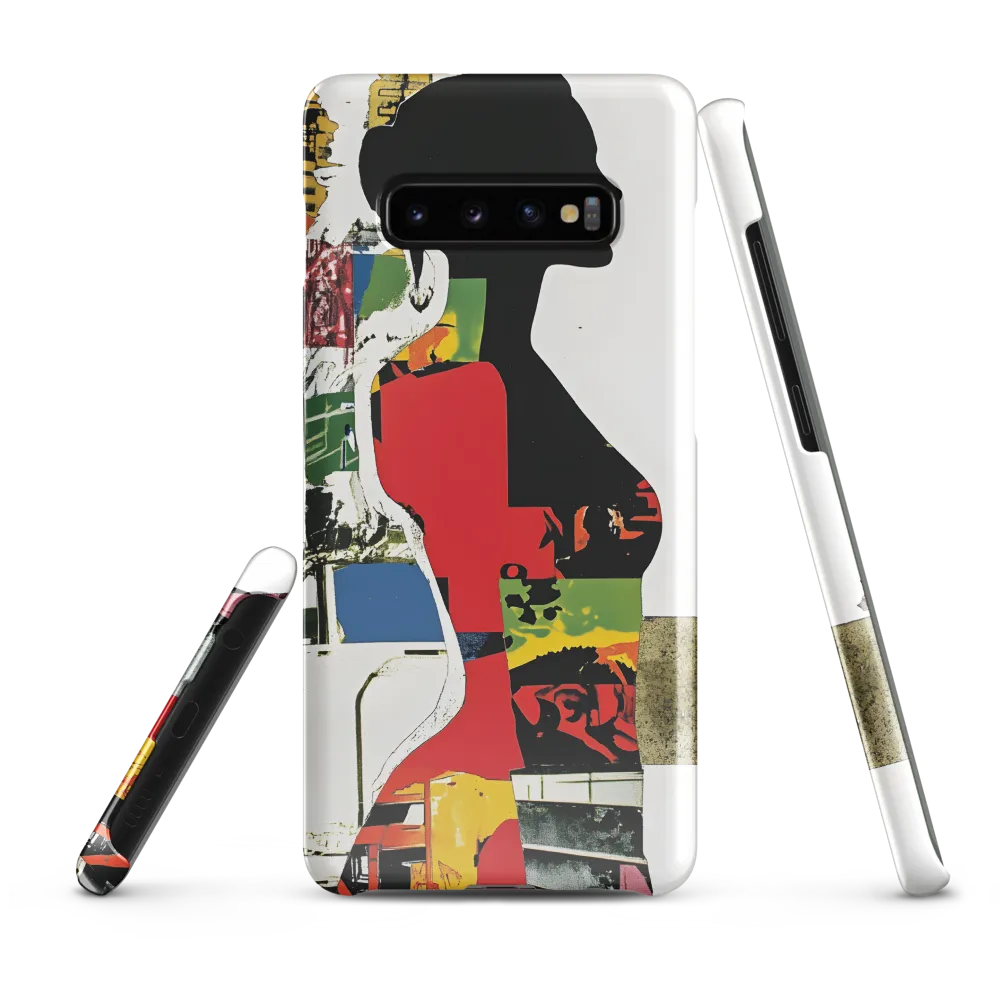 Collage of Colors: A Silhouette's Story | Phone Case |  S10 Plus | Snap Case | Glossy