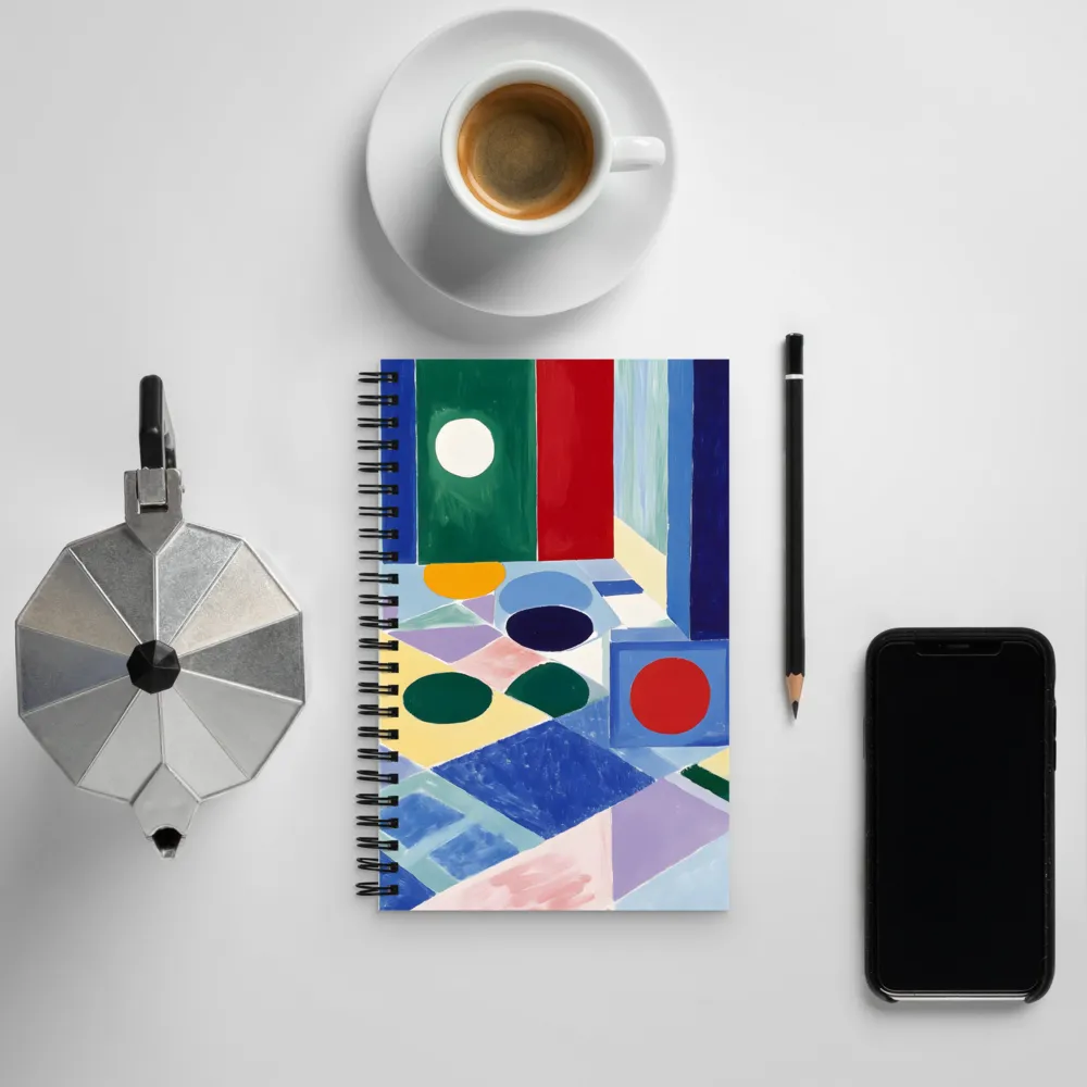 Geometric Harmony | Spiral Notebook