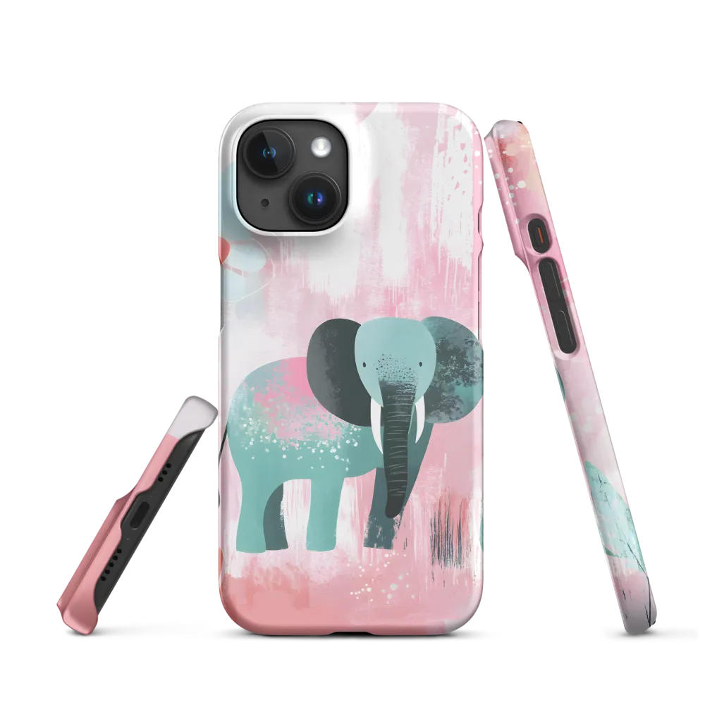 Whimsical Elegance: An Elephant's Serenade | Phone Case |  15 | Snap Case | Matte