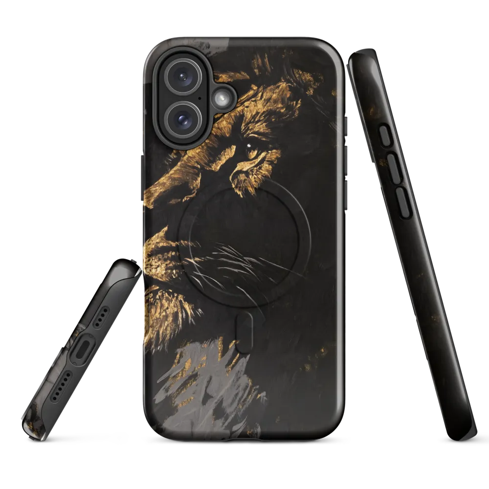 Majestic Gaze: The Golden Lion