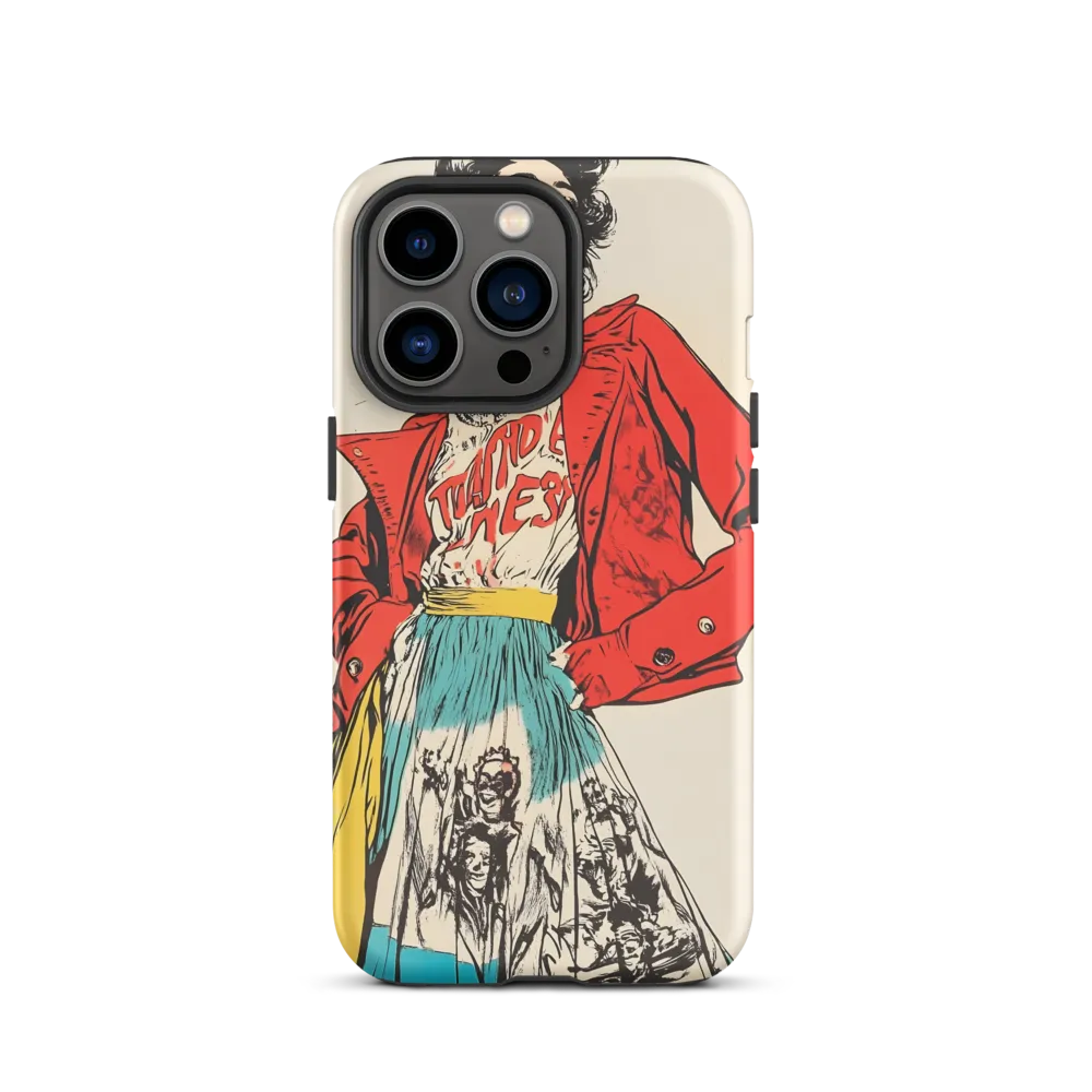 Vibrant Elegance: A Pop Art Fashion Statement | Phone Case |  13 Pro | Tough Case | Matte