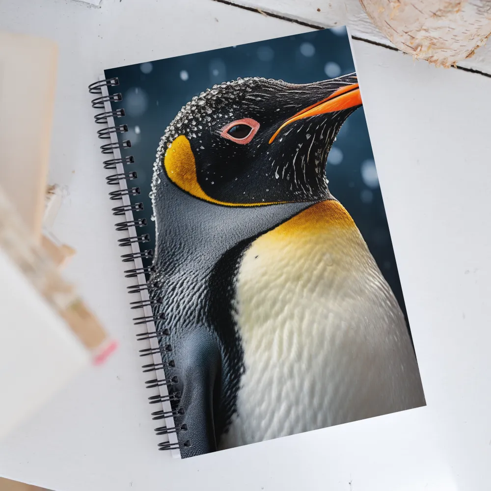 Majesty in the Snow: A Portrait of the Emperor Penguin | Spiral Notebook