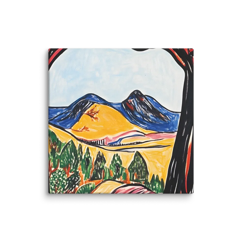 Vibrant Nature's Embrace | Canvas | 6″×6″