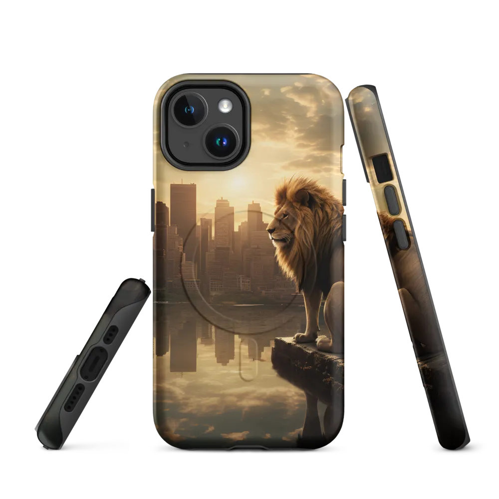 The Lion's Gaze Over the Urban Symphony