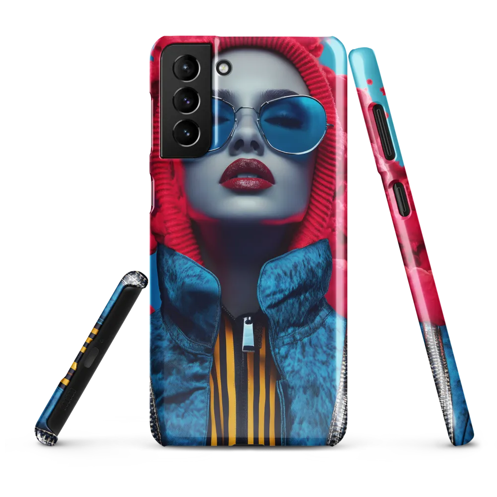 Bold Elegance in Digital Fashion | Phone Case |  S21 Plus | Snap Case | Glossy