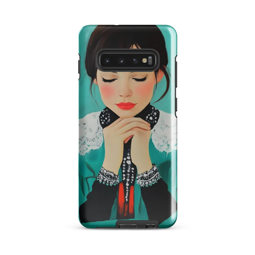 Serenity in Turquoise | Phone Case |  S10 Plus | Tough Case | Glossy