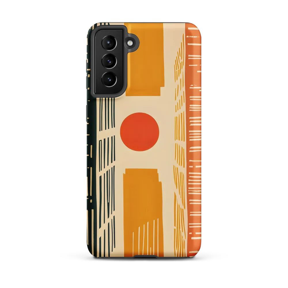 Urban Harmony: A Geometric Sunrise