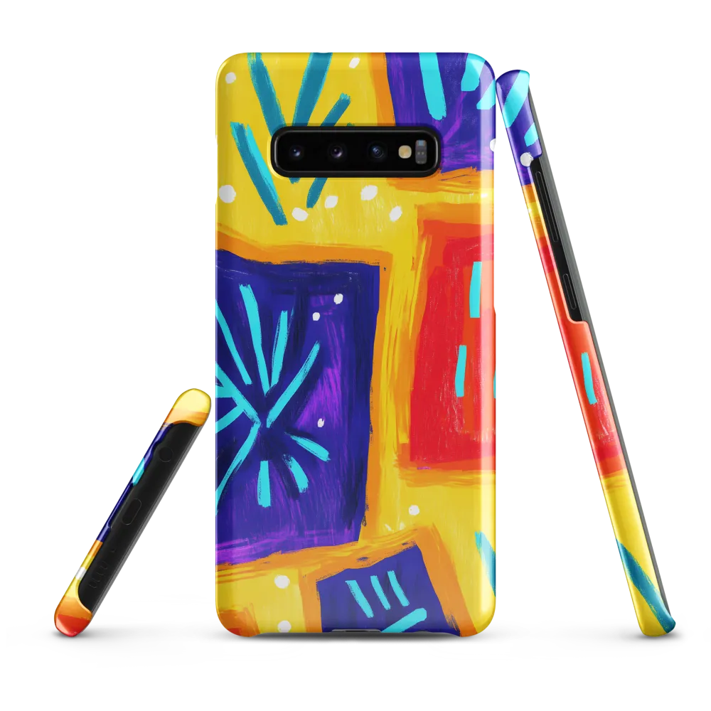 Vibrant Geometric Expressions | Phone Case |  S10 Plus | Snap Case | Glossy