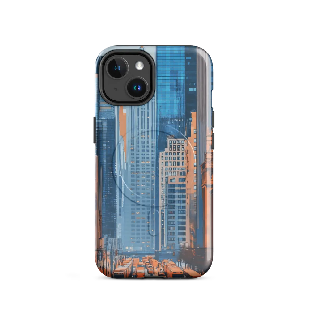 Urban Symphony in Blue and Orange