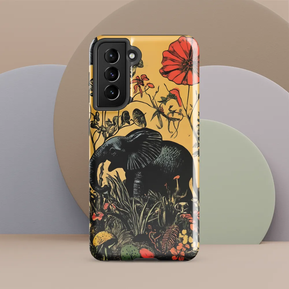 Floral Majesty: The Elephant's Sanctuary