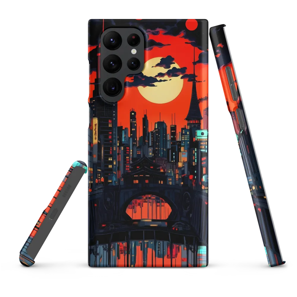 Nightfall in a Neon City | Phone Case |  S22 Ultra | Snap Case | Matte