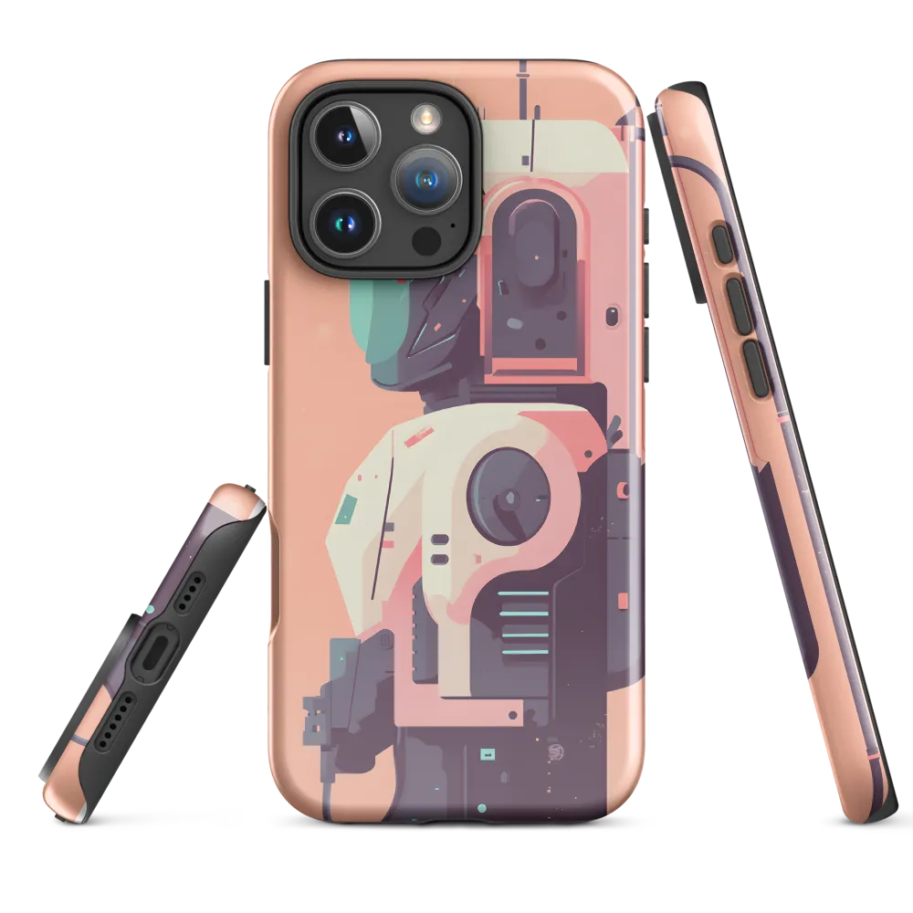 Futuristic Astronaut Bot | Phone Case |  16 Pro Max | Tough Case | Glossy