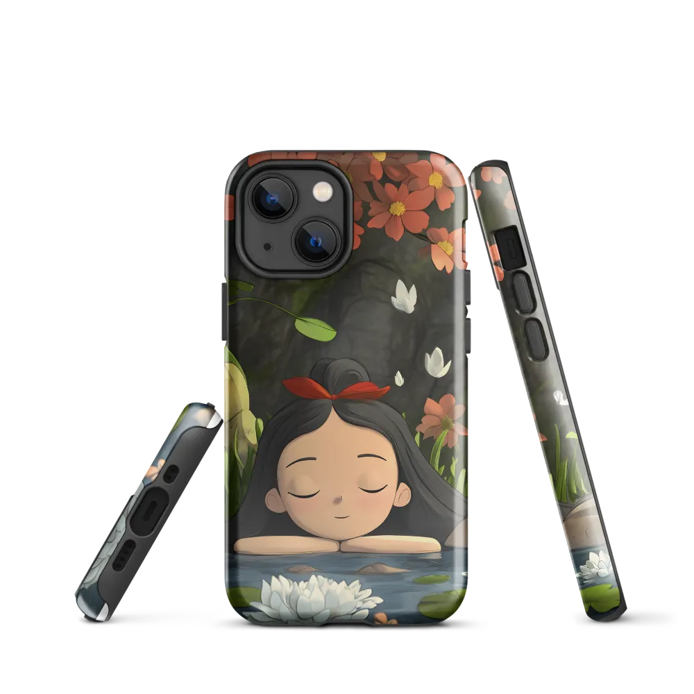 Tranquility by the Waterside | Phone Case |  13 mini | Tough Case | Glossy