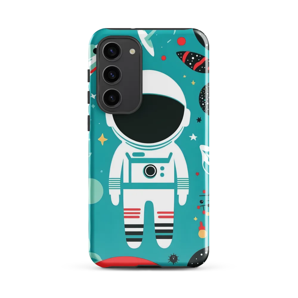 Whimsical Astronaut in Cosmic Wonderland