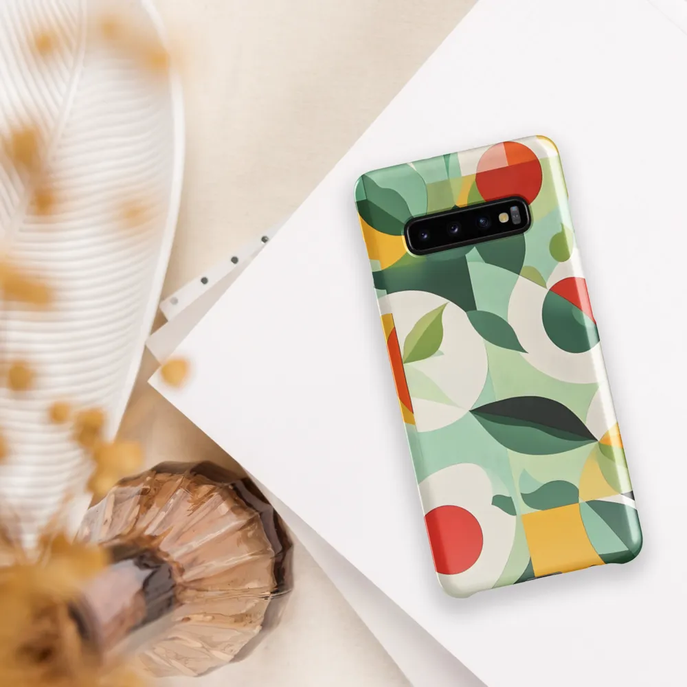 Harmony in Shapes: A Playful Abstract Design | Phone Case |  S10 Plus | Snap Case | Glossy