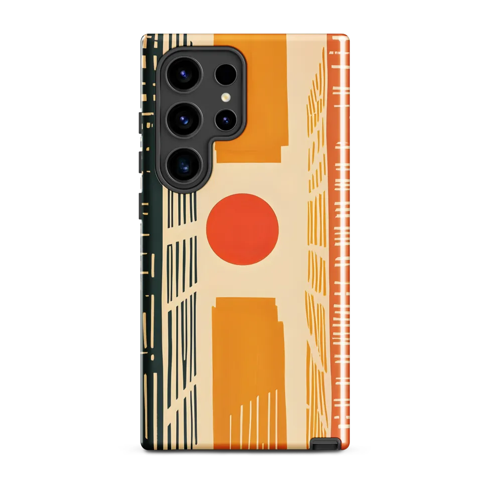 Urban Harmony: A Geometric Sunrise