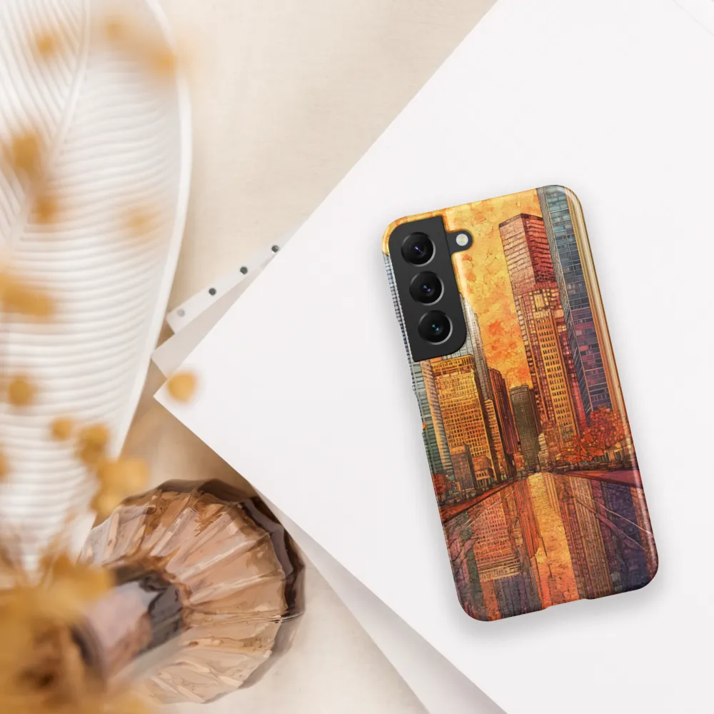 Reflections of a Vibrant City | Phone Case |  S22 | Snap Case | Matte