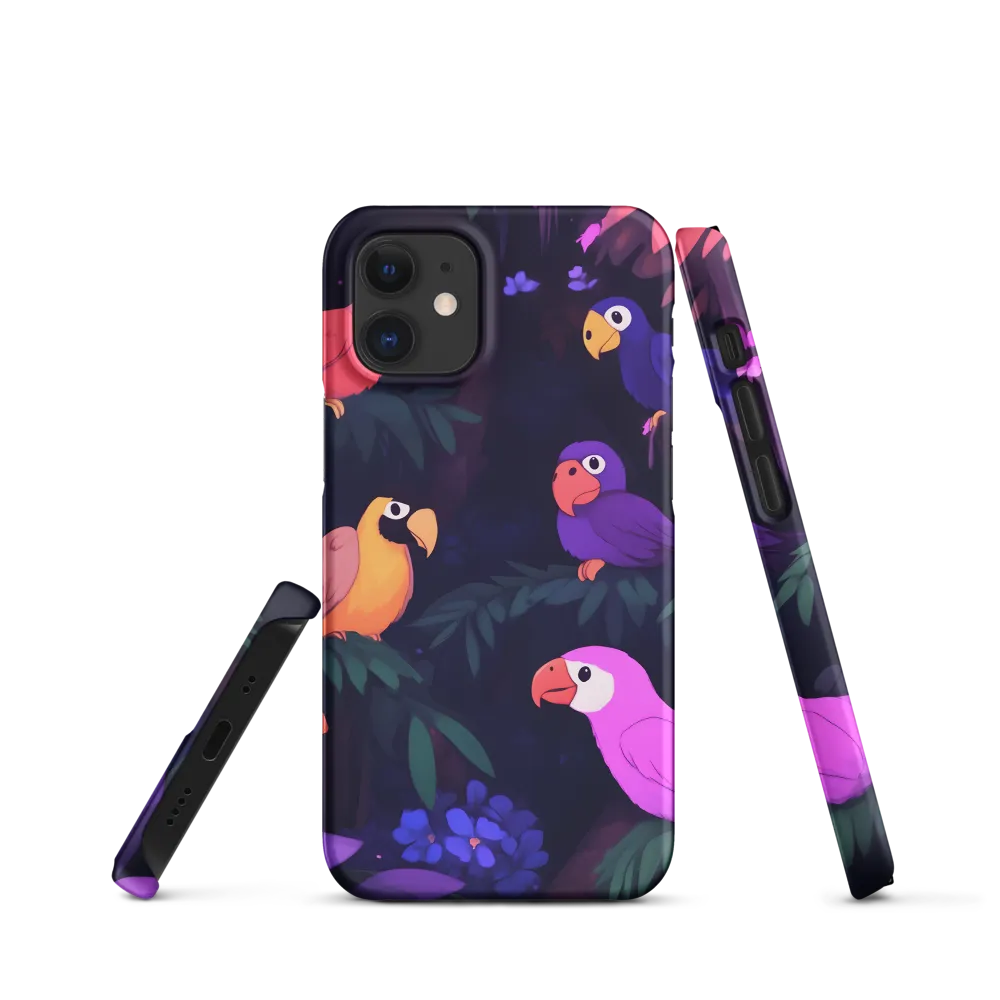 Tropical Parrot Playground | Phone Case |  12 Mini | Snap Case | Matte