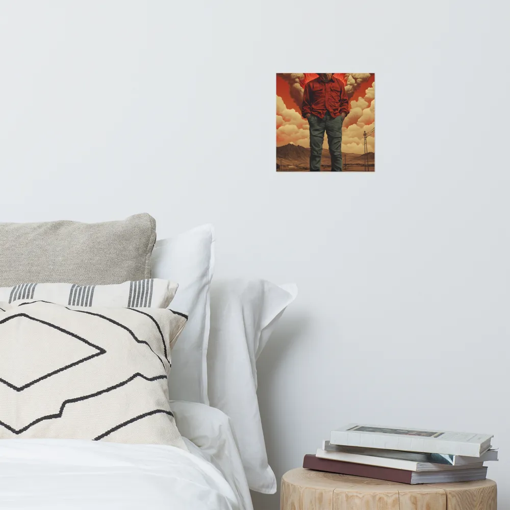Defiant Spirit in a Surreal Landscape | Poster | 10″×10″
