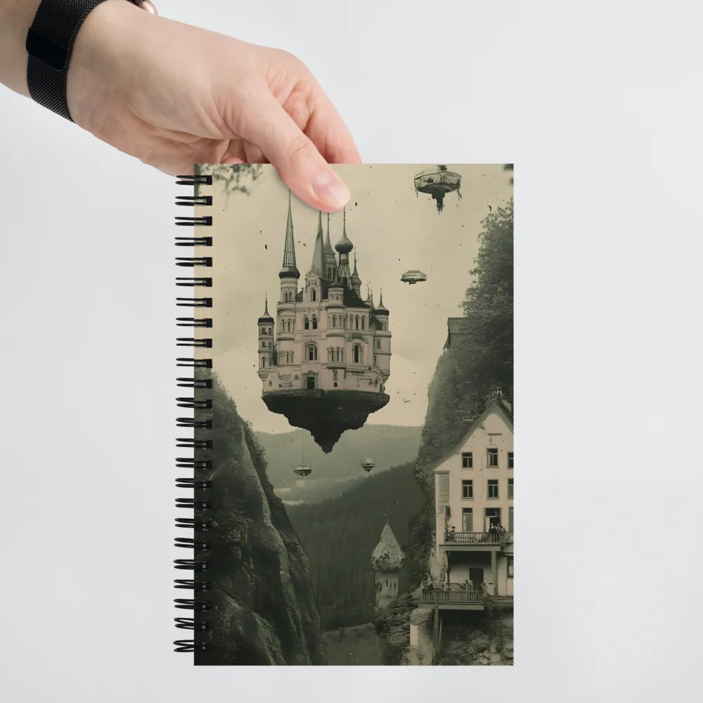 The Floating Castle of Dreams | Spiral Notebook