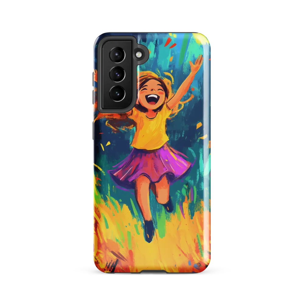 Joyful Escape into Nature | Phone Case |  S21 FE | Tough Case | Glossy