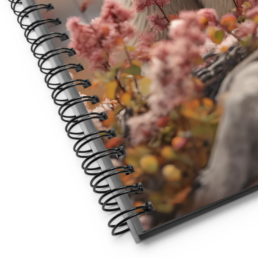 Curiosity Among Blooms: The Polar Bear | Spiral Notebook