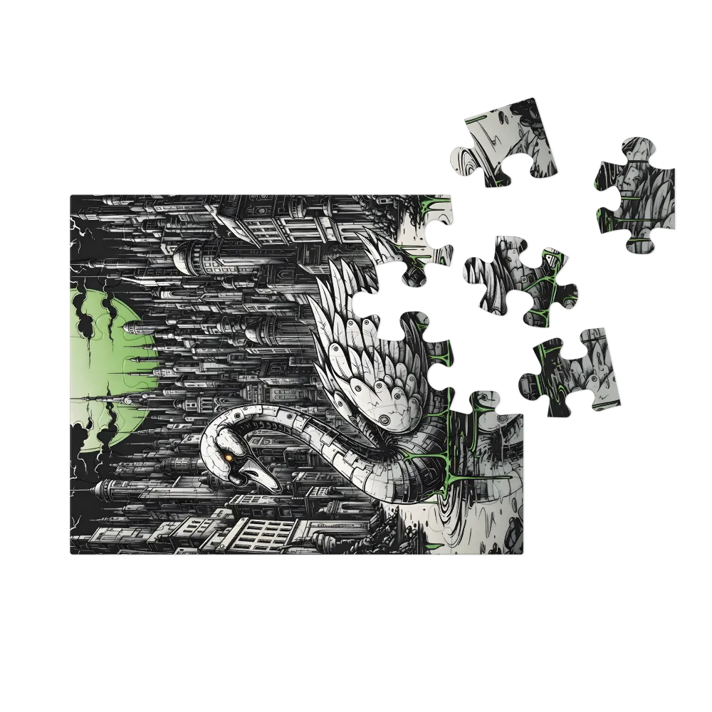 Mechanical Swan 
 Jigsaw Puzzle in Tin Box