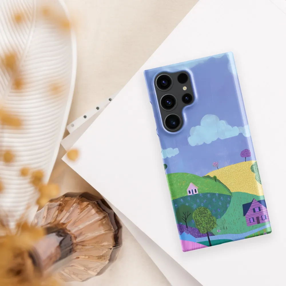 Whimsical Hills and Quaint Homes | Phone Case |  S23 Ultra | Snap Case | Matte