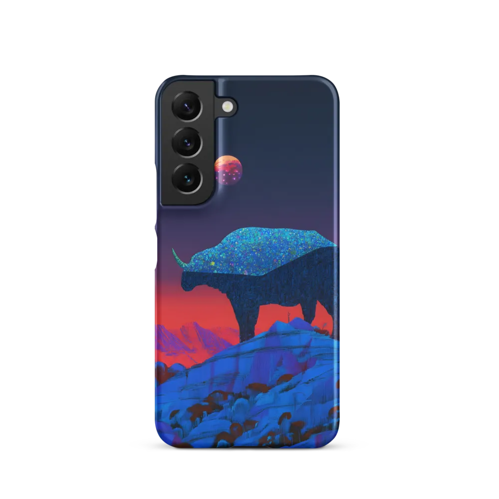 Luminous Bison Under a Celestial Sky